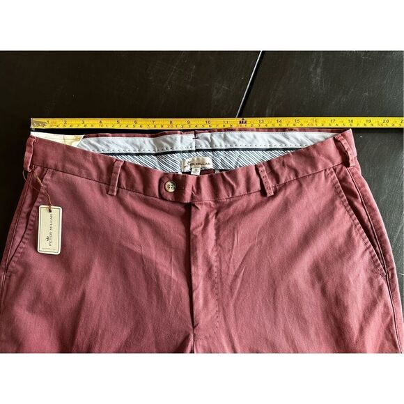 NWT Peter Millar Soft Touch Twill Trouser French Wine Men’s Sz 36x36 - Picture 3 of 7
